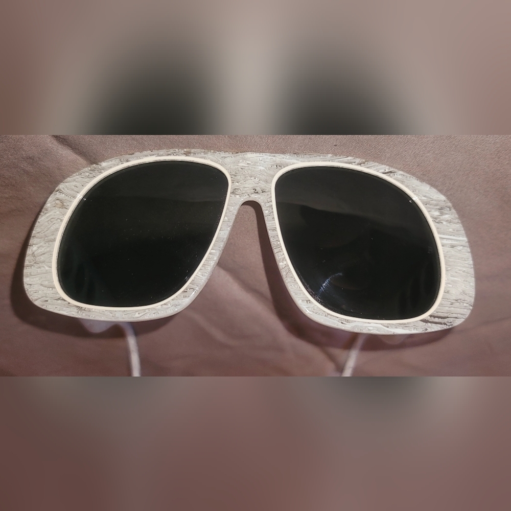 PALOMO FILIP WHITE MARBLE UNISEX SUNGLASSES 55/13 145 CAT 3 Made In Spain - Picture 10 of 16